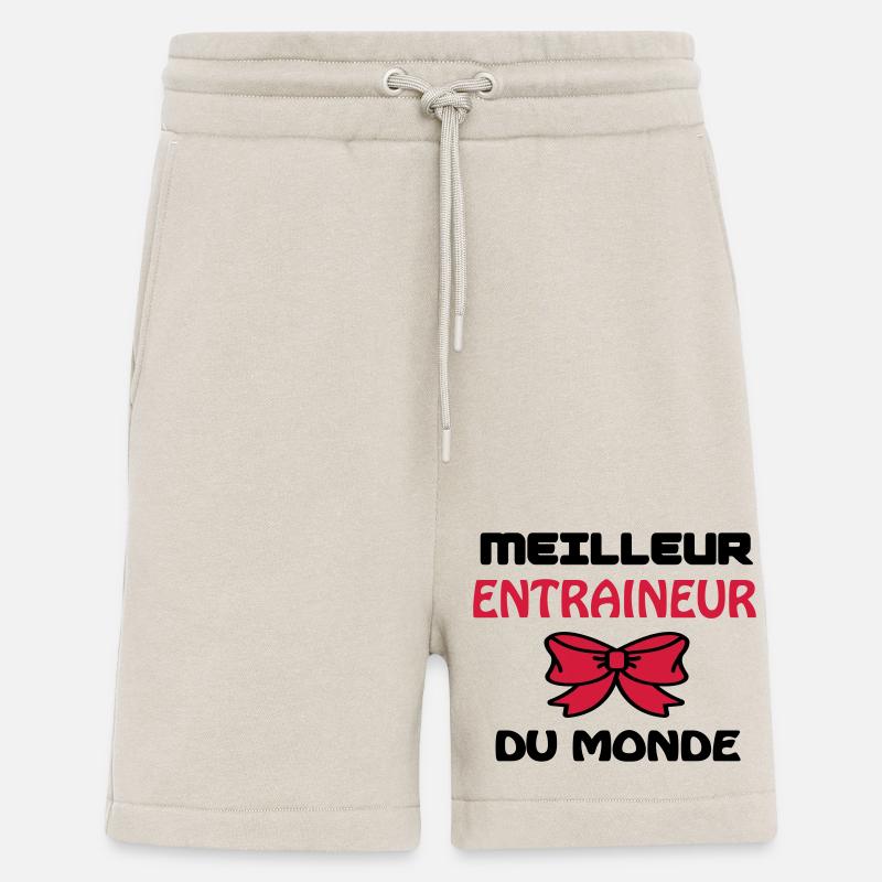 BESTER TRAINER DER WELT - Shorts - made by SPREAD - WARM CLAY