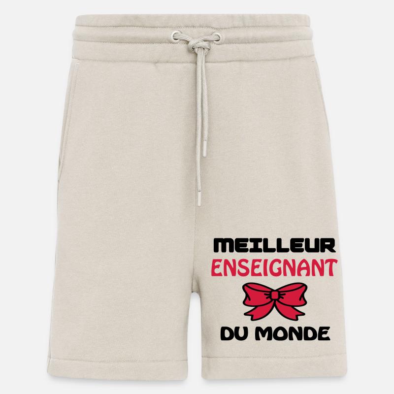 BESTER LEHRER DER WELT - Shorts - made by SPREAD - WARM CLAY