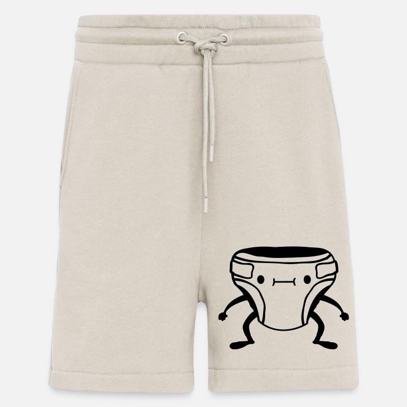 Lebendige Windel Gesicht - Shorts - made by SPREAD - WARM CLAY