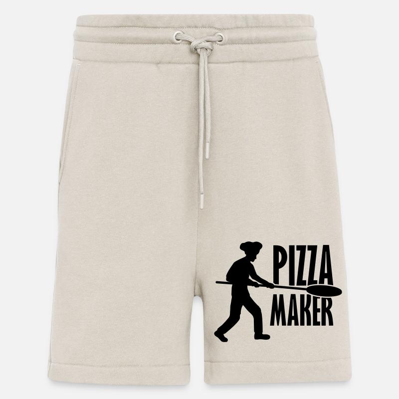 Pizza Pusher Pizza Maker - Short bio décontracté fabriqué en UE - WARM CLAY