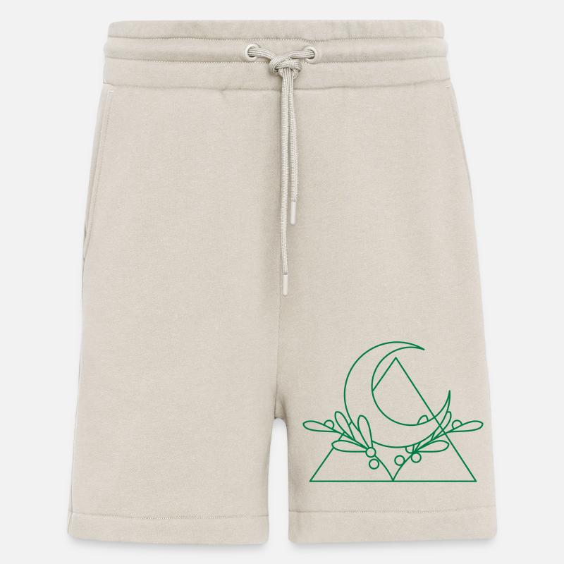 triangle croissant de lune - Short bio décontracté fabriqué en UE - WARM CLAY