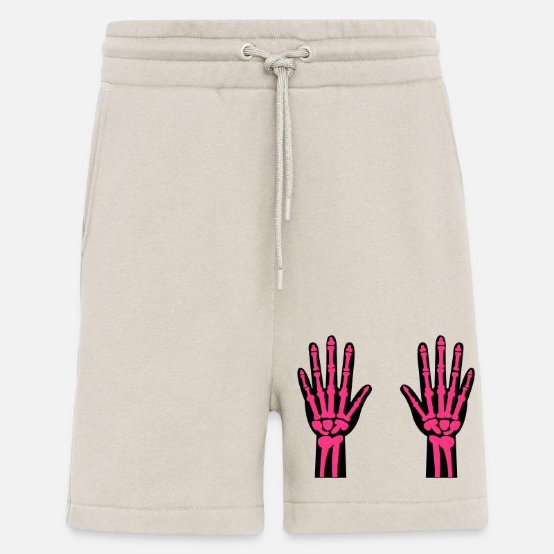 Skeleton Hands 02 - Shorts - made by SPREAD - WARM CLAY