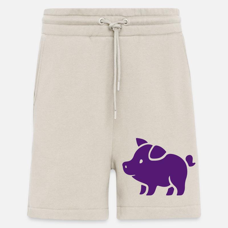 Schweinchen Pink Sau Eber - Shorts - made by SPREAD - WARM CLAY