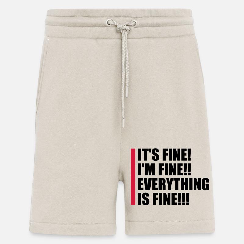 everything is fine Zitat - Shorts - made by SPREAD - WARM CLAY