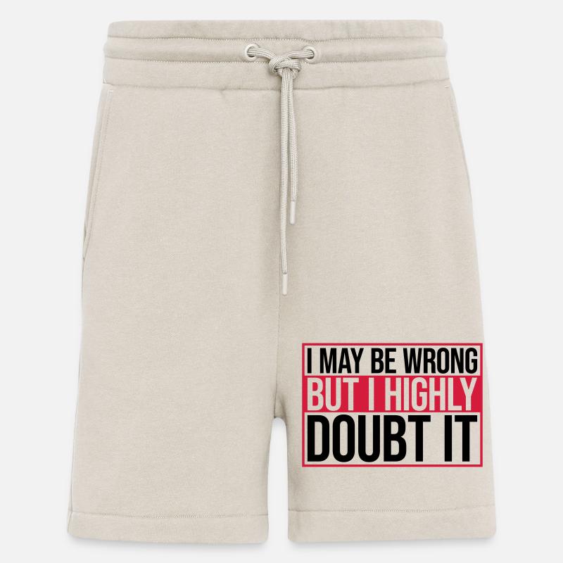 I may be wrong - Shorts - made by SPREAD - WARM CLAY