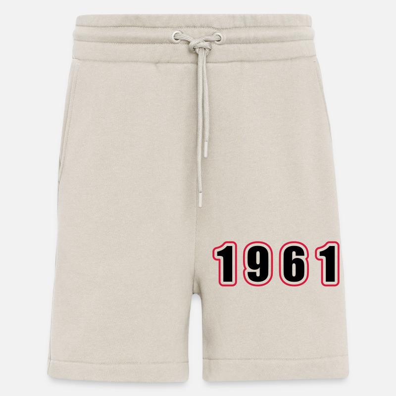 1961 Année Anniversaire - Short bio décontracté fabriqué en UE - WARM CLAY