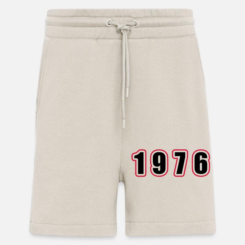 1976 Année Anniversaire - Short bio décontracté fabriqué en UE - WARM CLAY