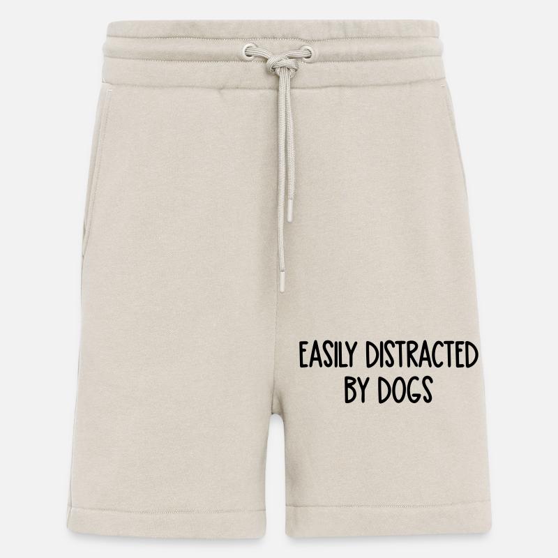 easily distracted by dogs - Shorts - made by SPREAD - WARM CLAY