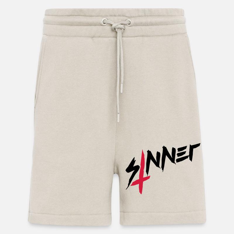 Sinner cross upside down - Shorts - made by SPREAD - WARM CLAY