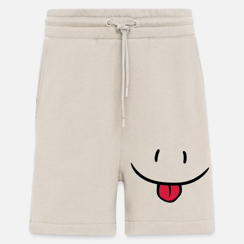 Cheeky comic face - Shorts - made by SPREAD - WARM CLAY