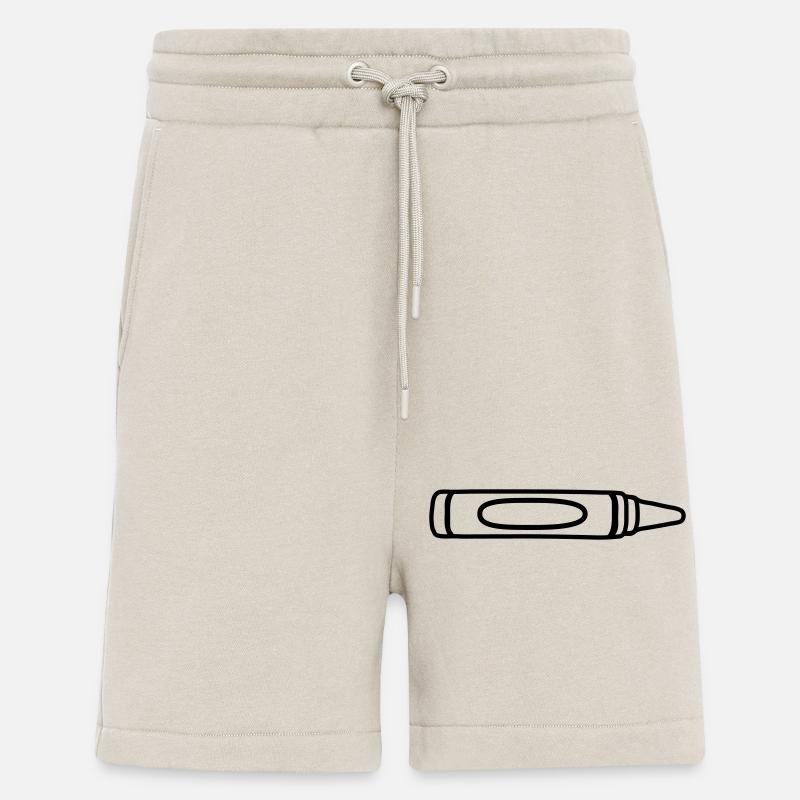 Contour wax crayon cool design - Short bio décontracté fabriqué en UE - WARM CLAY