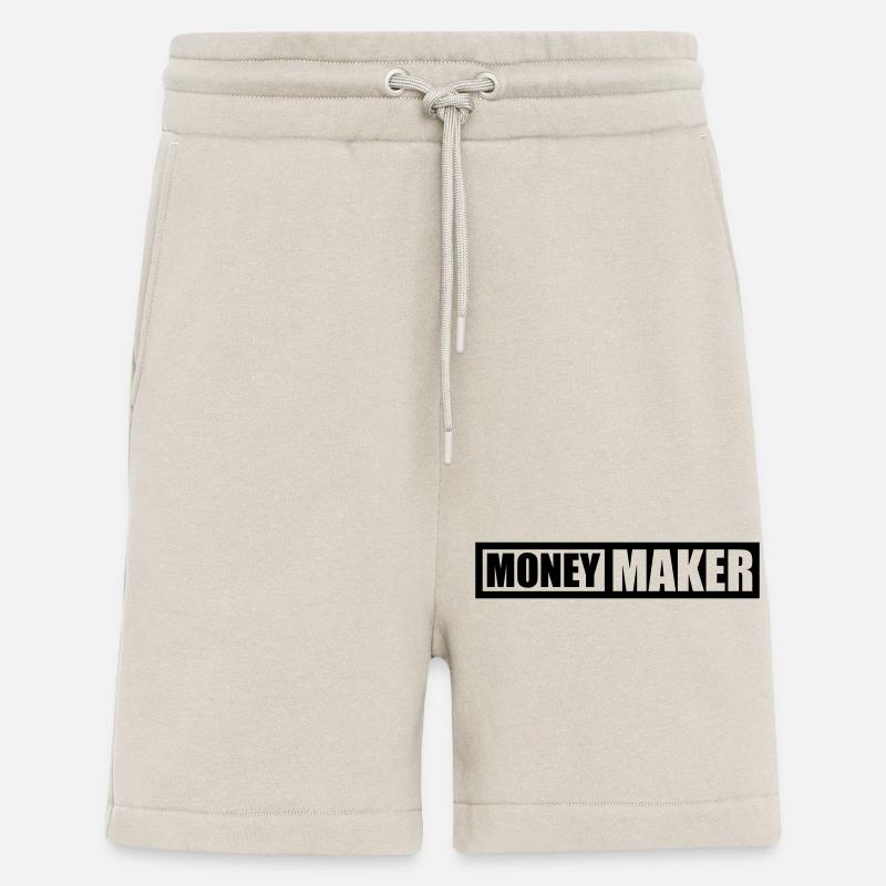 Logo Text Money Maker - Short bio décontracté fabriqué en UE - WARM CLAY