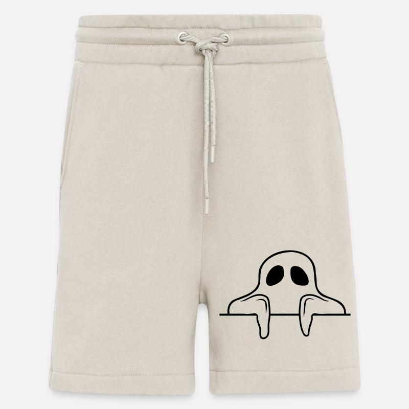 Comic Geist hinter Mauer - Shorts - made by SPREAD - WARM CLAY
