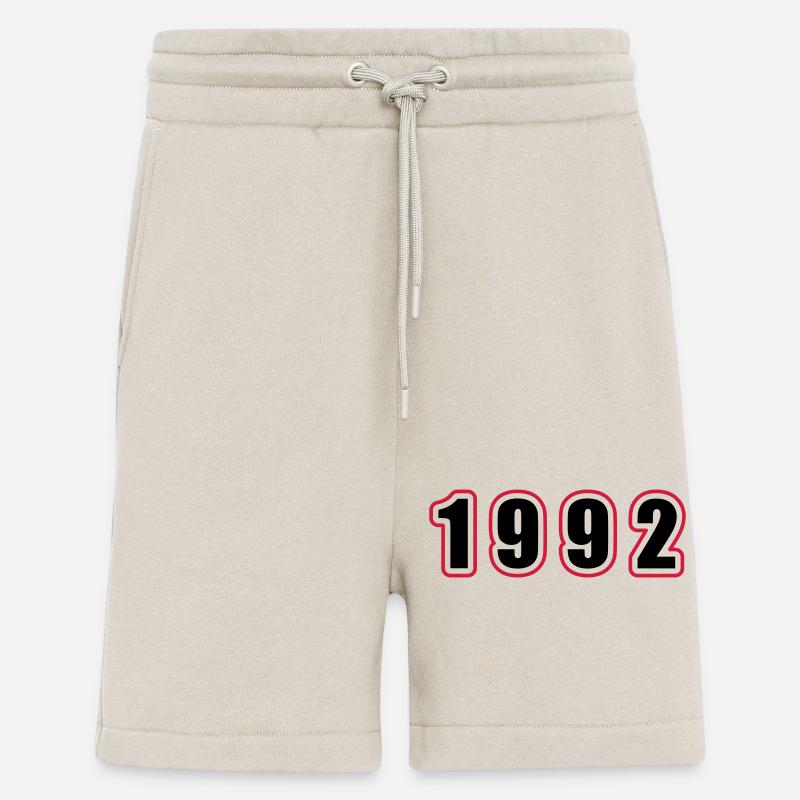 1992 Année Anniversaire - Short bio décontracté fabriqué en UE - WARM CLAY