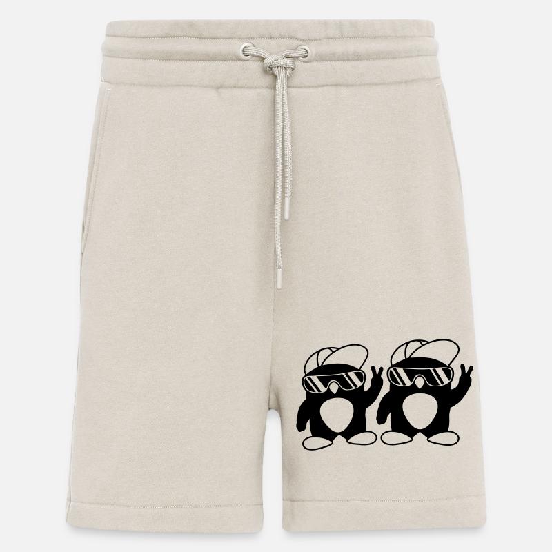 Équipe Penguins Friends Crew - Short bio décontracté fabriqué en UE - WARM CLAY