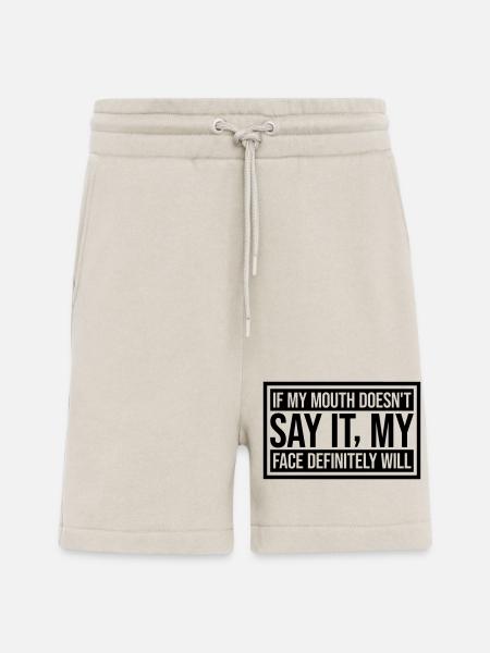 my face definitely will - Shorts - made by SPREAD - WARM CLAY