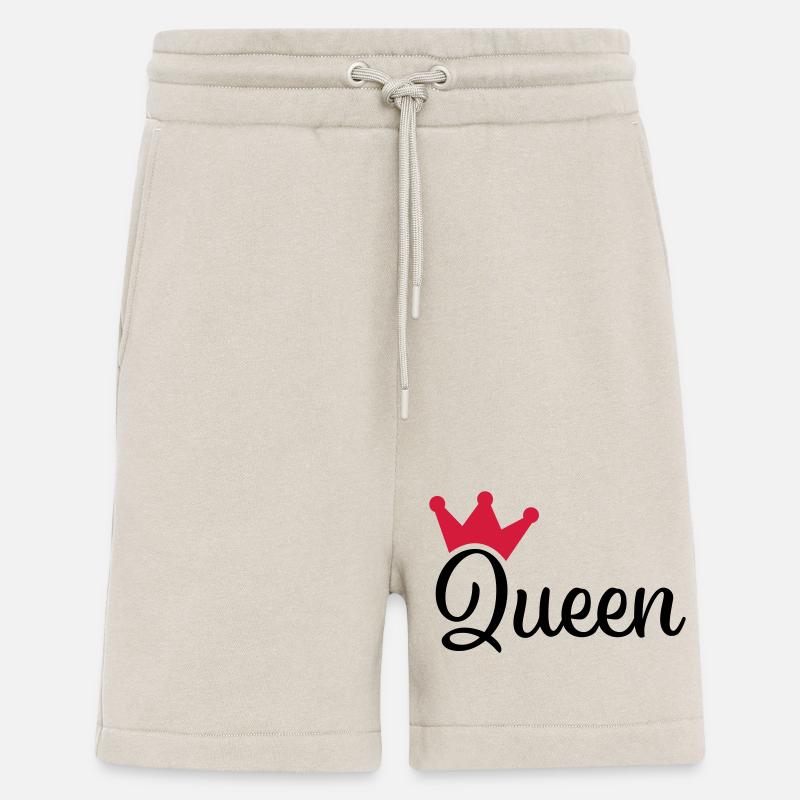 Reine avec couronne - Short bio décontracté fabriqué en UE - WARM CLAY