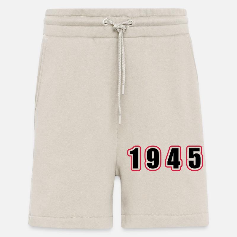 1945 Année Anniversaire - Short bio décontracté fabriqué en UE - WARM CLAY