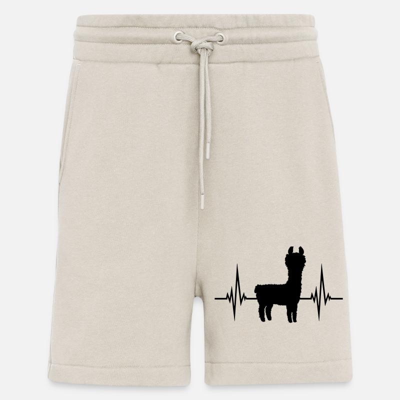 Pulse Lama Heartbeat - Short bio décontracté fabriqué en UE - WARM CLAY
