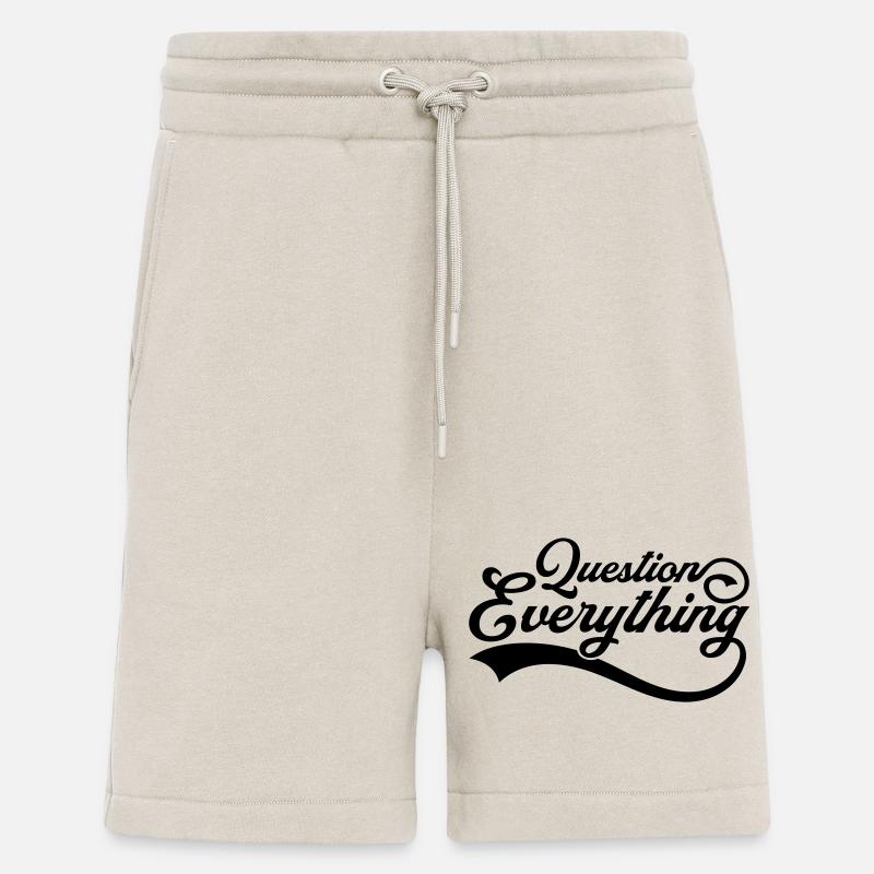 Question everything Cool - Shorts - made by SPREAD - WARM CLAY