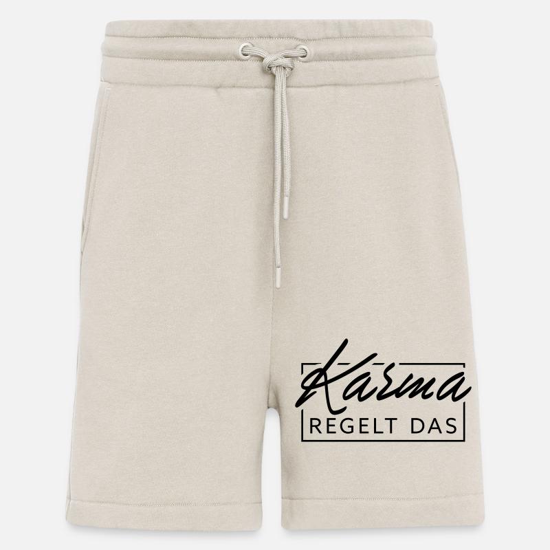 Le karma régule cela - Short bio décontracté fabriqué en UE - WARM CLAY