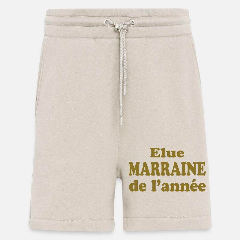 Elue Marraine de l'année - Short bio décontracté fabriqué en UE - WARM CLAY