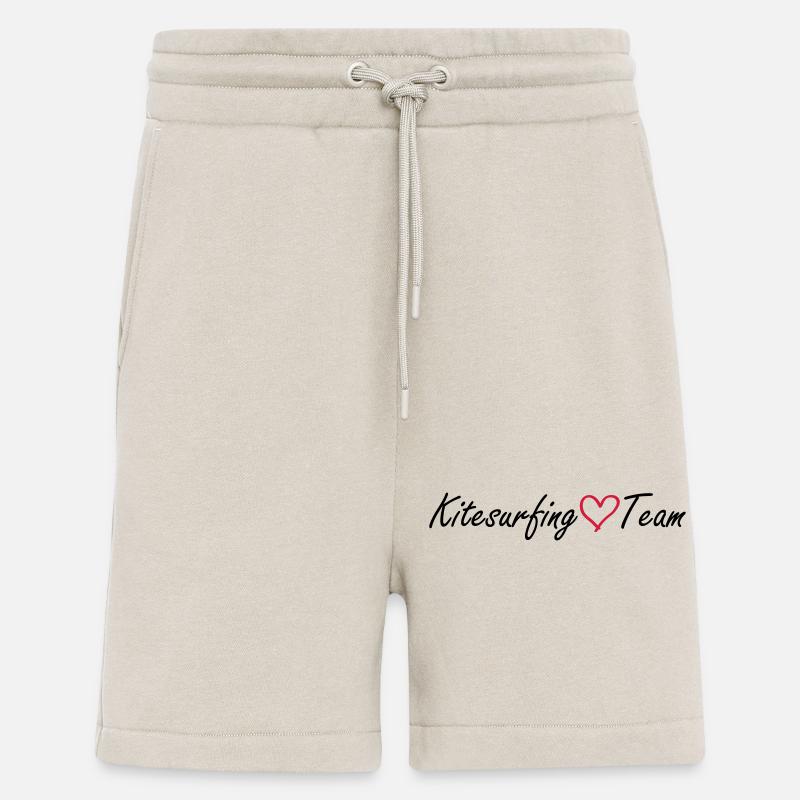 Équipe de kitesurf Cœur - Short bio décontracté fabriqué en UE - WARM CLAY