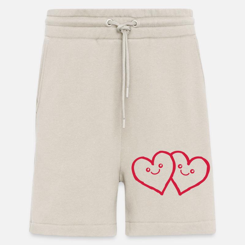 herzen hearts - Shorts - made by SPREAD - WARM CLAY