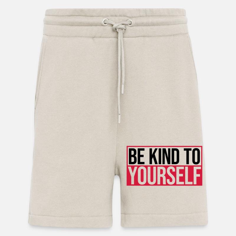 soyez gentil avec vous-même - Short bio décontracté fabriqué en UE - WARM CLAY