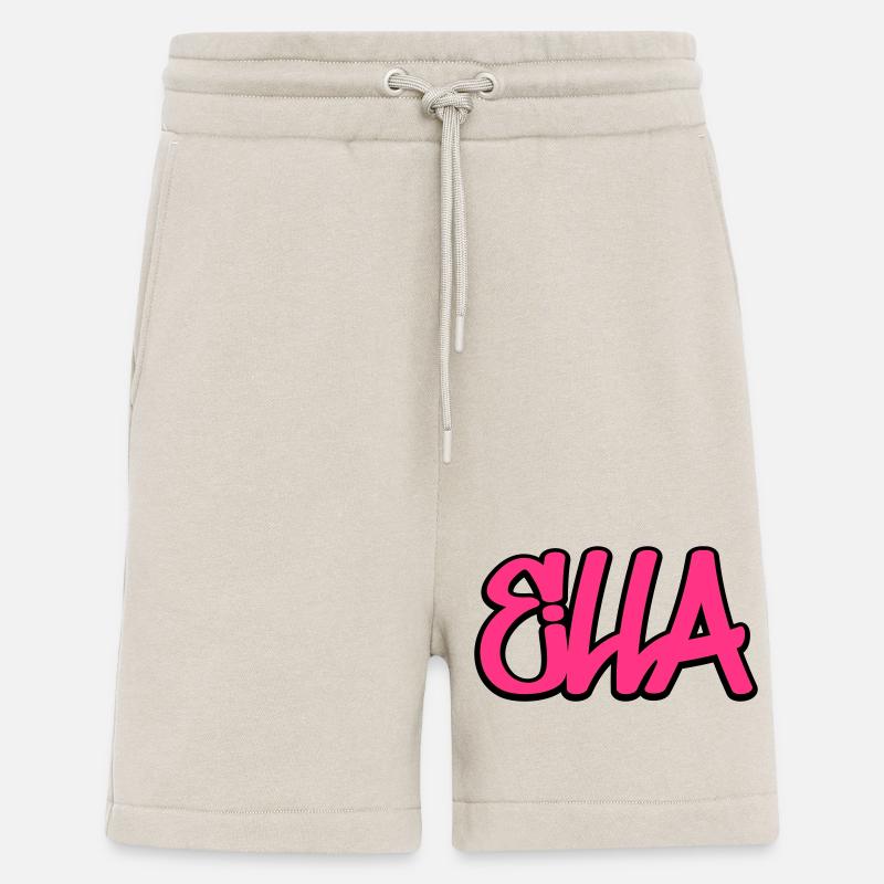 Ella Nom Graffiti Hip Hop - Short bio décontracté fabriqué en UE - WARM CLAY