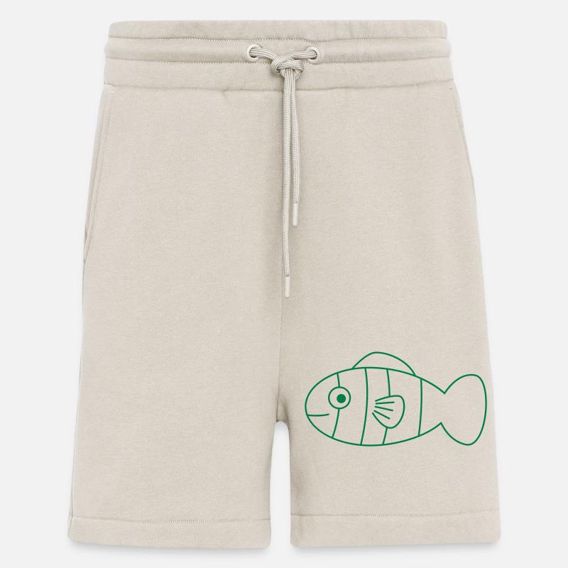 Poisson dopey rond - Short bio décontracté fabriqué en UE - WARM CLAY