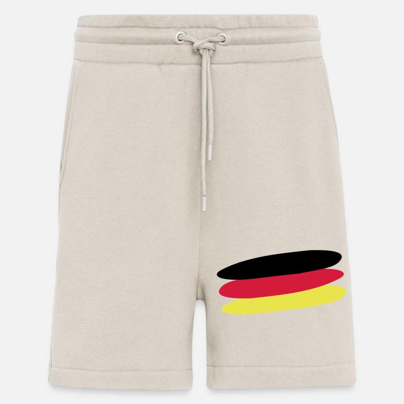 Drapeau de l’Allemagne - Short bio décontracté fabriqué en UE - WARM CLAY