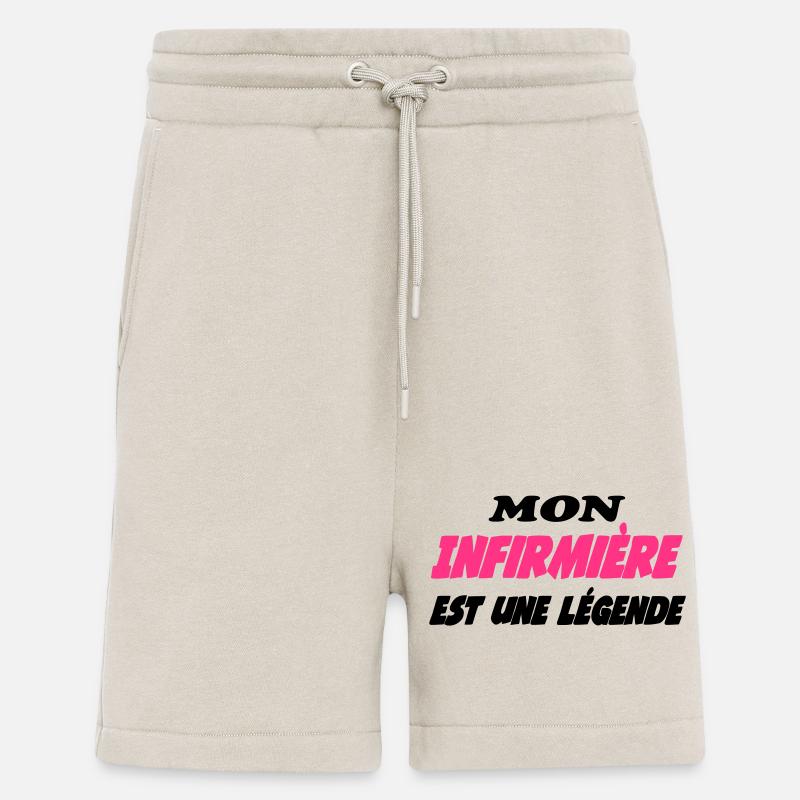 Mon Infirmière est une légende - Short bio décontracté fabriqué en UE - WARM CLAY