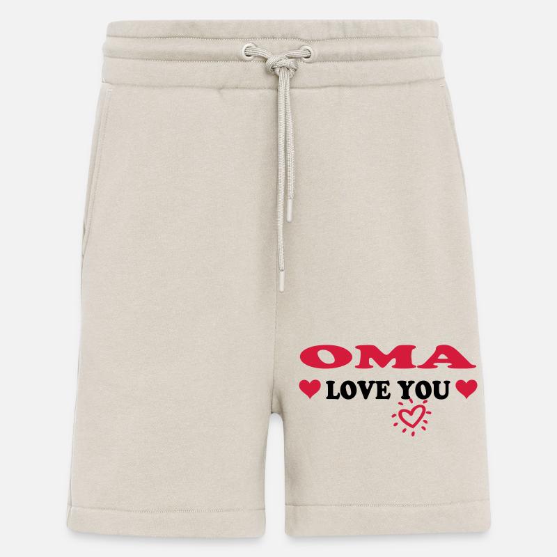 OMA love you - Short bio décontracté fabriqué en UE - WARM CLAY