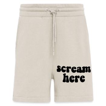 scream here - Shorts - made by SPREAD - WARM CLAY - Front