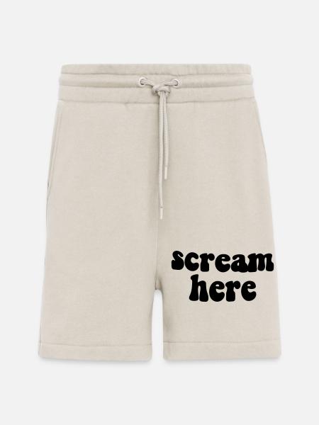 scream here - Shorts - made by SPREAD - WARM CLAY
