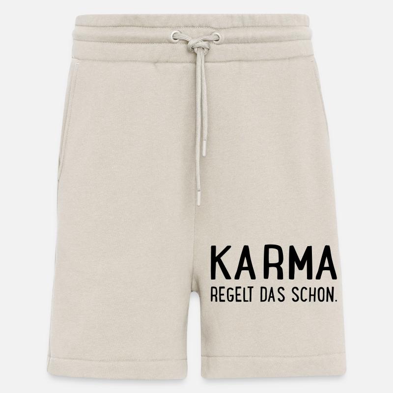 Karma regelt das schon - Shorts - made by SPREAD - WARM CLAY
