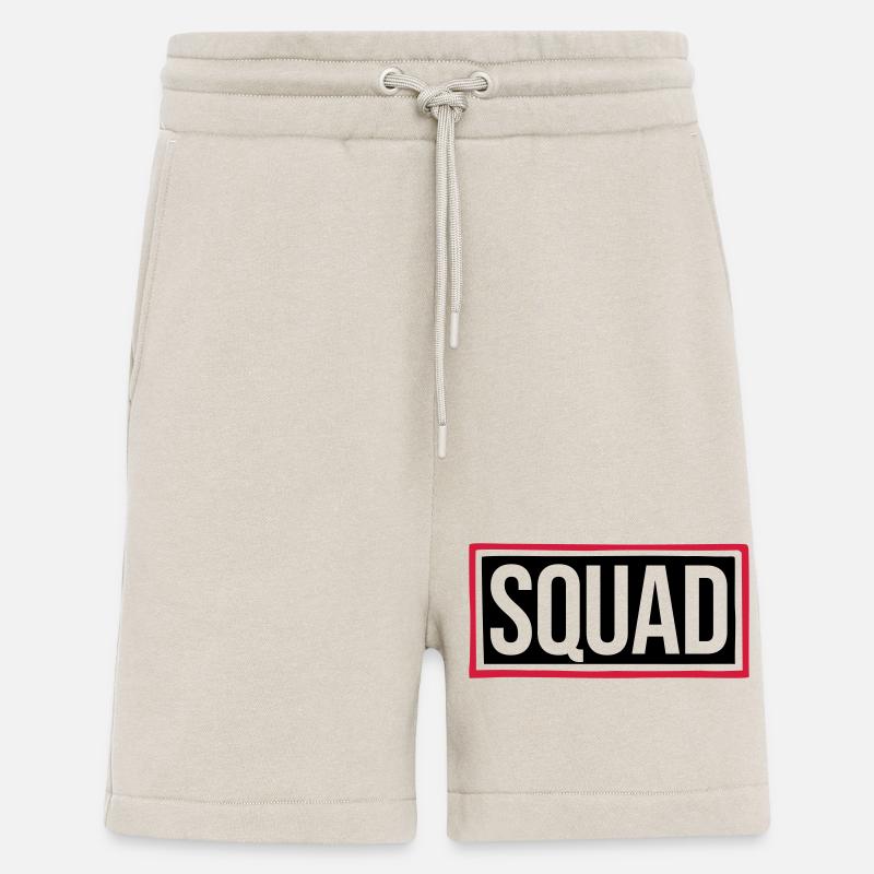 Squad Text Leader Shield - Shorts - made by SPREAD - WARM CLAY