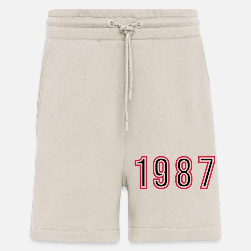 1987 Numéro de l’année - Short bio décontracté fabriqué en UE - WARM CLAY