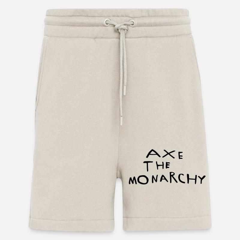 Axe the monarchy - Shorts - made by SPREAD - WARM CLAY