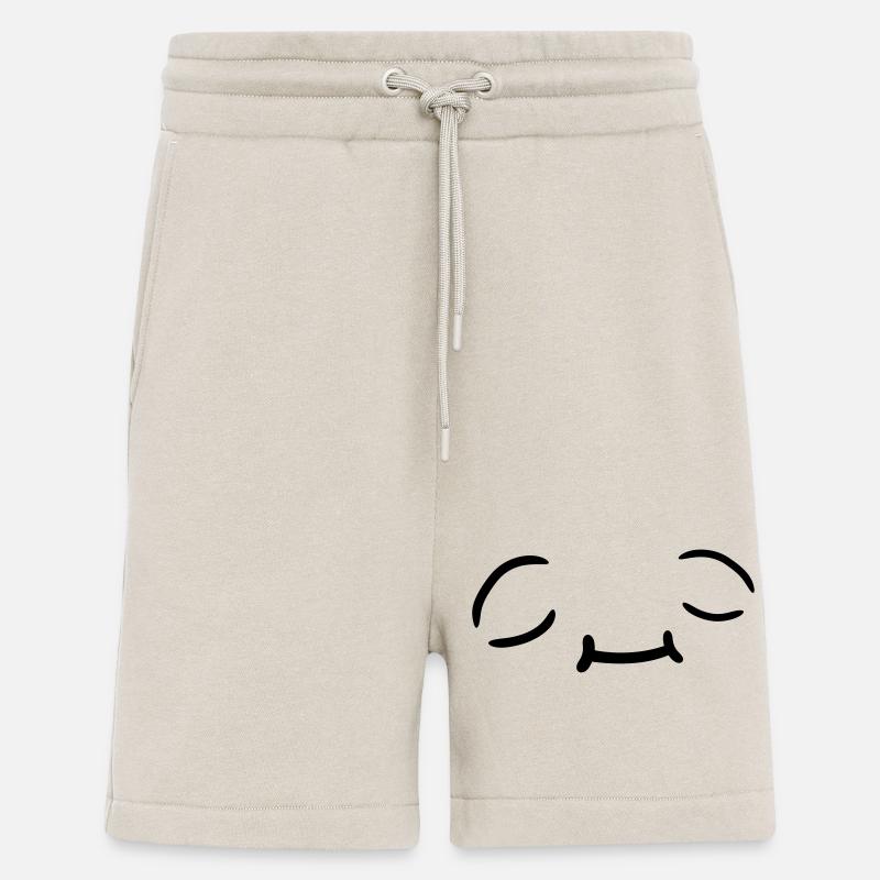 Entspanntes Gesicht Design - Shorts - made by SPREAD - WARM CLAY
