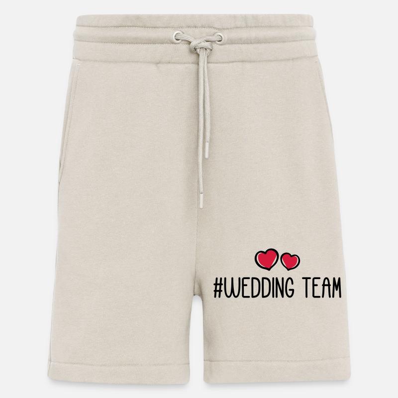 Hochzeit Team Herz - Shorts - made by SPREAD - WARM CLAY