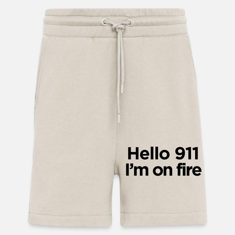 JE SUIS EN FEU - Short bio décontracté fabriqué en UE - WARM CLAY