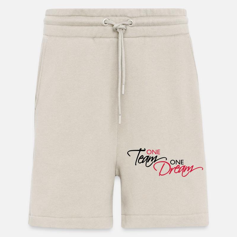 Lettrage d’une équipe - Short bio décontracté fabriqué en UE - WARM CLAY