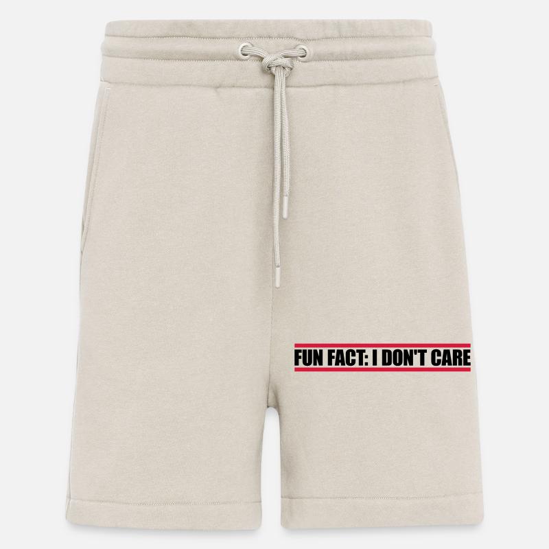 I don't care fact - Shorts - made by SPREAD - WARM CLAY