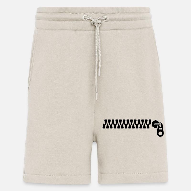 Fermeture éclair - Short bio décontracté fabriqué en UE - WARM CLAY