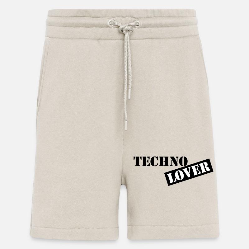 Techno lover - Short bio décontracté fabriqué en UE - WARM CLAY