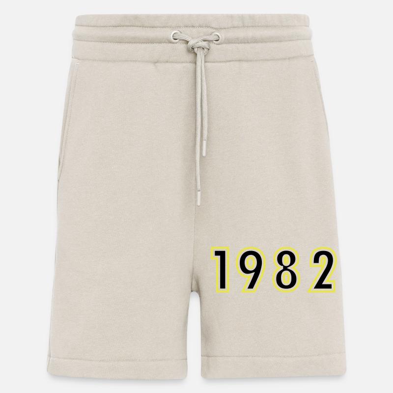 1982 Année Anniversaire - Short bio décontracté fabriqué en UE - WARM CLAY