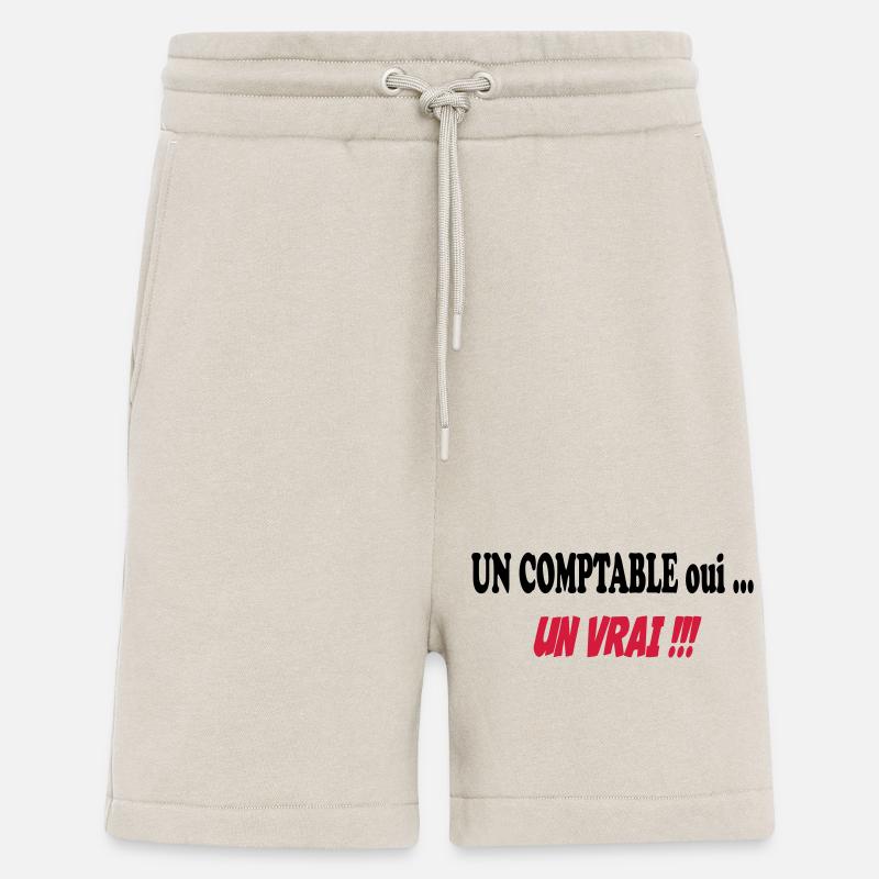 Un COMPTABLE ... - Short bio décontracté fabriqué en UE - WARM CLAY