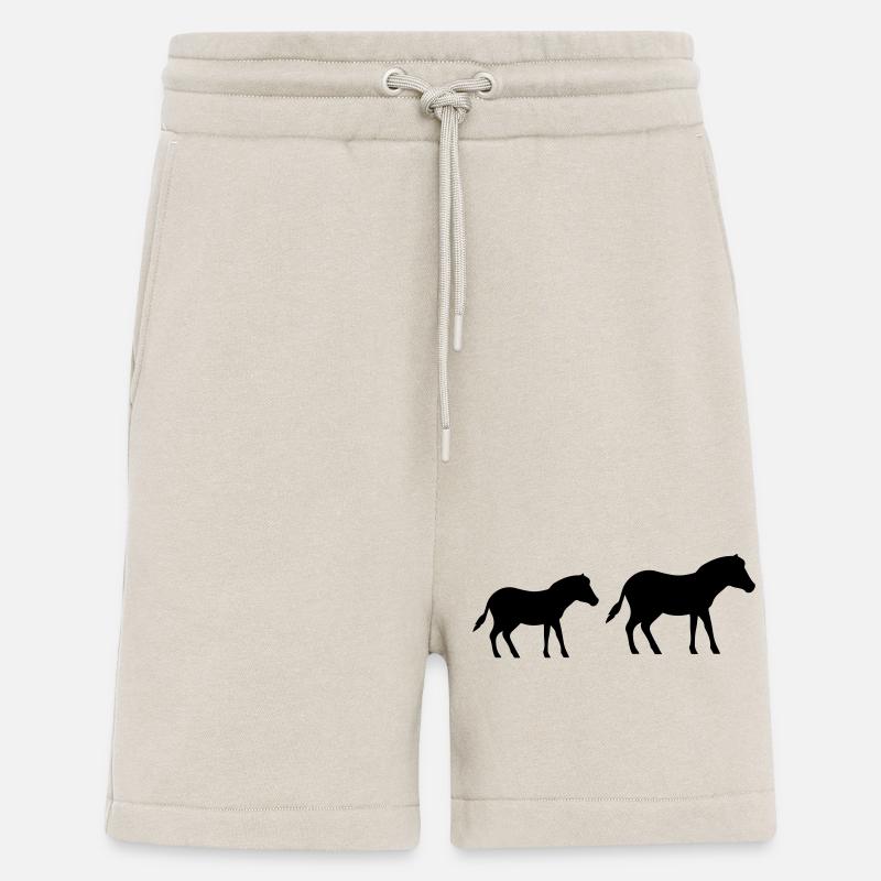 pferd pony 2 - Shorts - made by SPREAD - WARM CLAY
